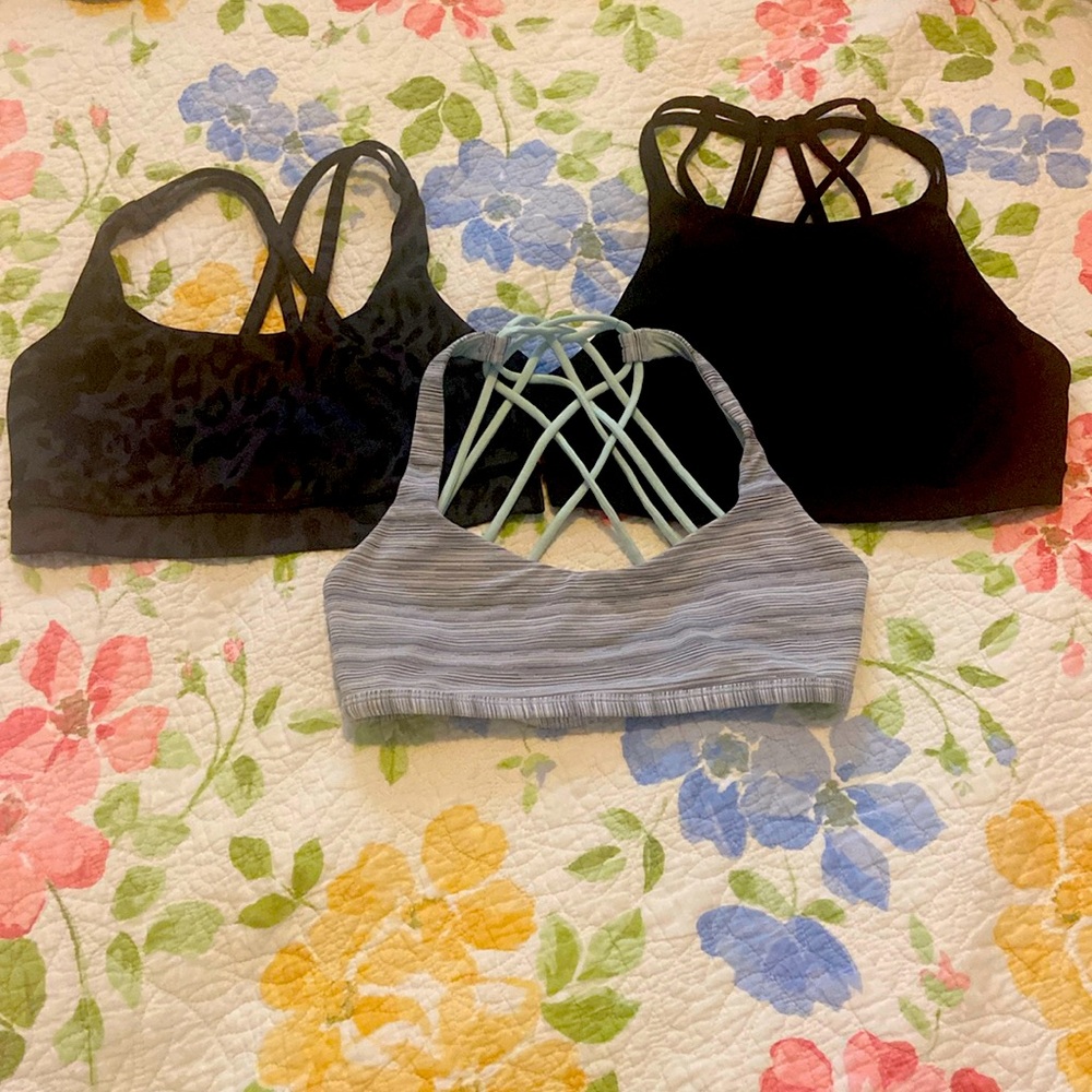 Lululemon Women’s 3qty Sports Bras Size 6 (3 qty)